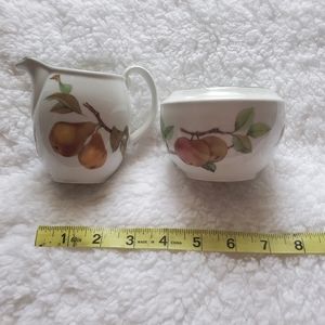 Royal Worcester Creamer & Sugar